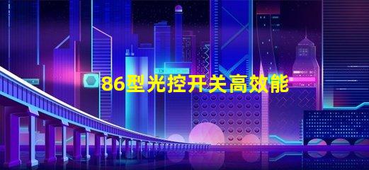 86型光控开关高效能光控开关的选择指南