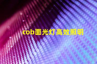 cob面光灯高效照明解决方案的未来是什么