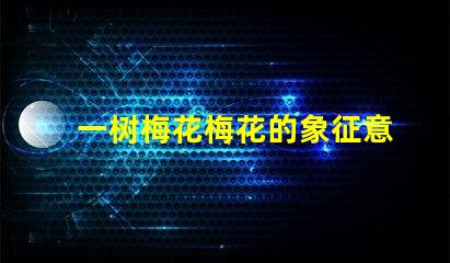 一树梅花梅花的象征意义与文化深度探讨