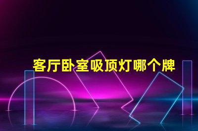 客厅卧室吸顶灯哪个牌子好探寻优质品牌的秘密