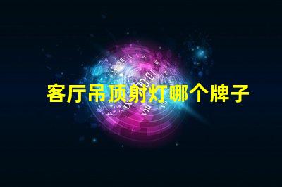 客厅吊顶射灯哪个牌子好市场上最受欢迎射灯品牌解析