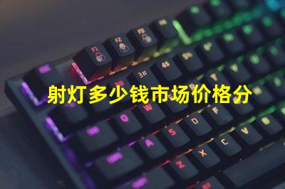 射灯多少钱市场价格分析与选购指南