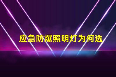 应急防爆照明灯为何选择高效能应急灯具