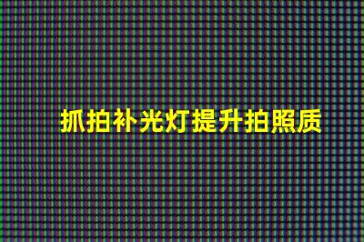 抓拍补光灯提升拍照质量的秘密武器