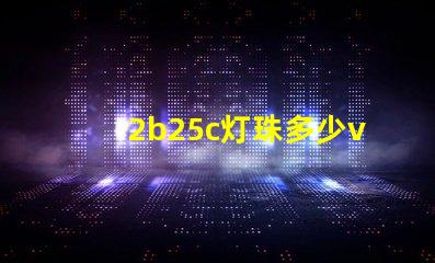 2b25c灯珠多少v