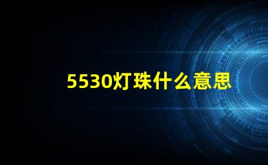 5530灯珠什么意思