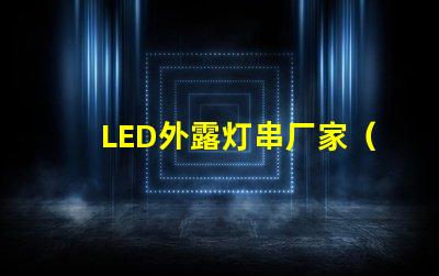 LED外露灯串厂家（高品质LED外露灯串供应商）