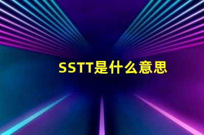 SSTT是什么意思