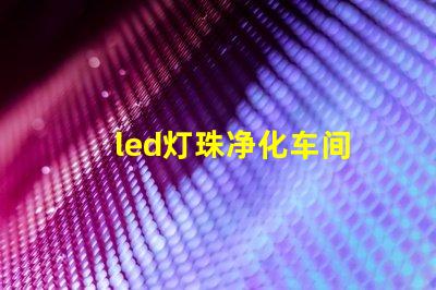 led灯珠净化车间