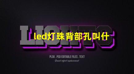 led灯珠背部孔叫什么