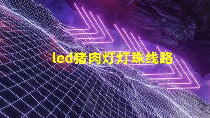 led猪肉灯灯珠线路图