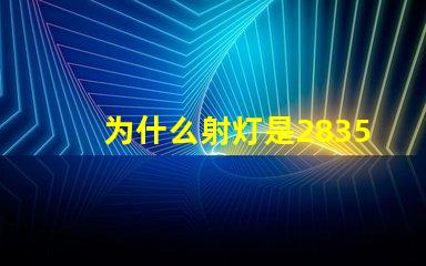 为什么射灯是2835灯珠