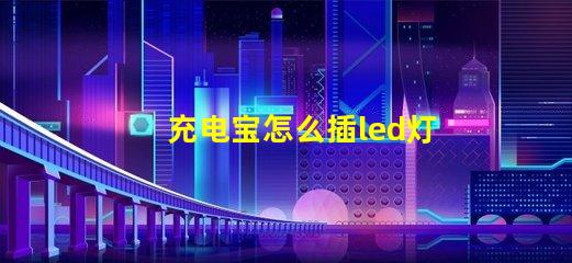 充电宝怎么插led灯珠