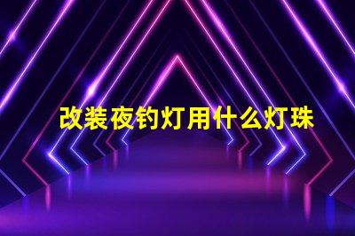 改装夜钓灯用什么灯珠