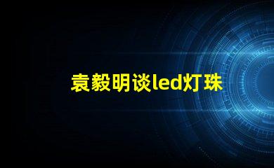 袁毅明谈led灯珠