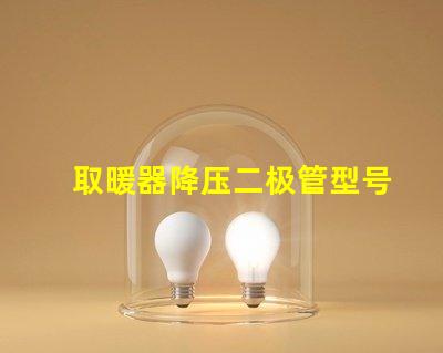 取暖器降压二极管型号深入解读适用场景与选择指南